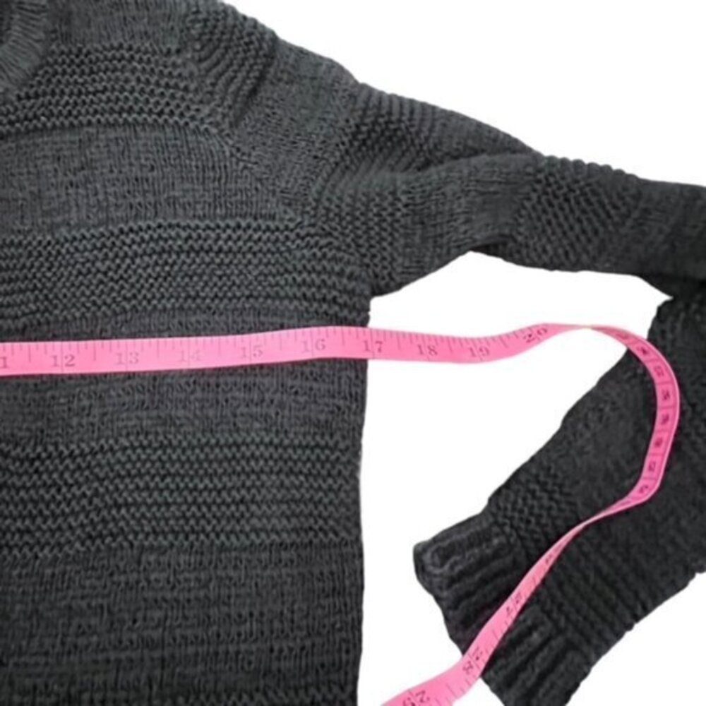 Ann Taylor LOFT Black Open Cardigan Sweater FRINGE Office Wear Casual Dressy XS - Picture 7 of 12